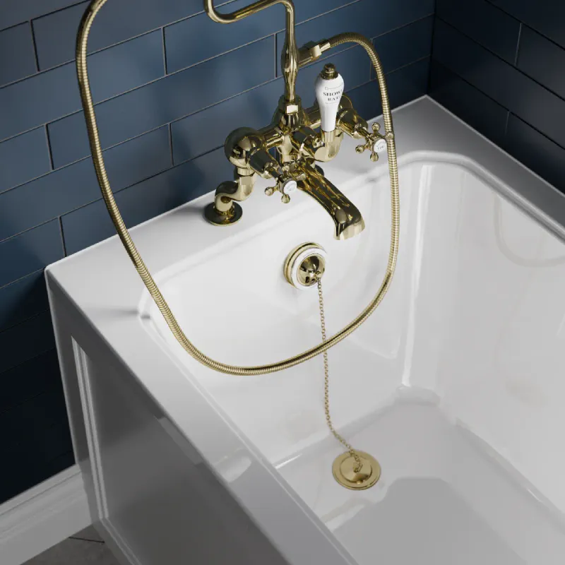 Burlington W3 av- og overløpssett med bunnventil og kjede