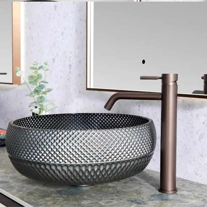 Scala Bad Celino servant ø42 cm toppmontert glass