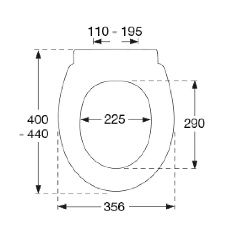 Pressalit Basic 932 Toalettsete Hvit