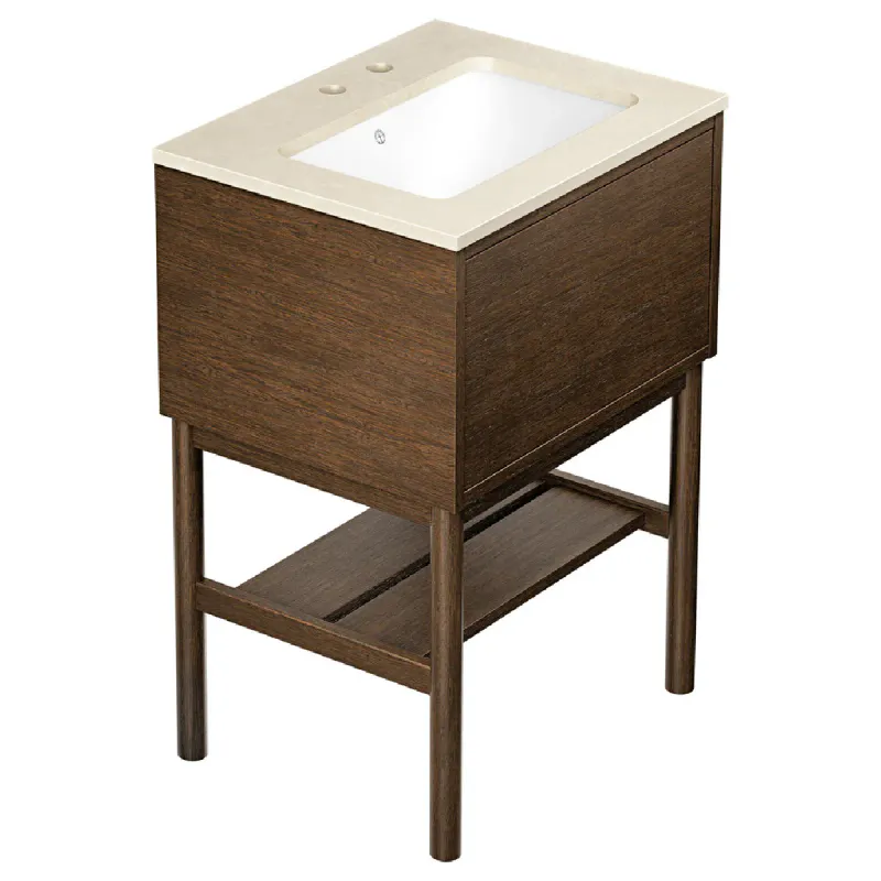 Gustavsberg Ducentic Servantskap 60 cm med Benramme, Beige Royal Benkeplate og Underlimt Servant