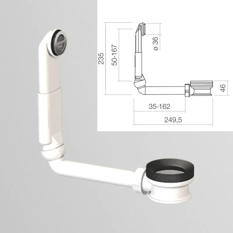 Alape UB.R585 servant 50.7x27.3 cm underlimt