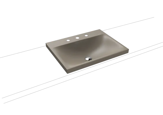Hovedbilde Kaldewei SILENIO Toppmontert Servant Mod 3040 60x46 cm, Warm Grey 60, ...