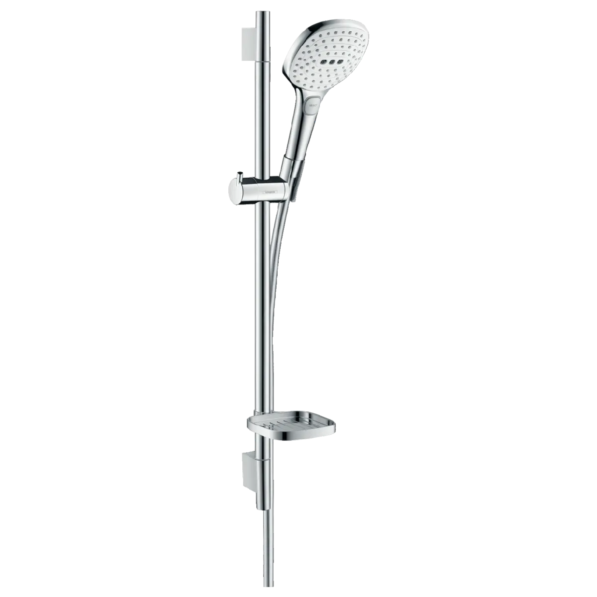 OUTLET: Hansgrohe Raindance Select E Dusjsett 120 3jet med dusjstang 65 cm og såpeskål