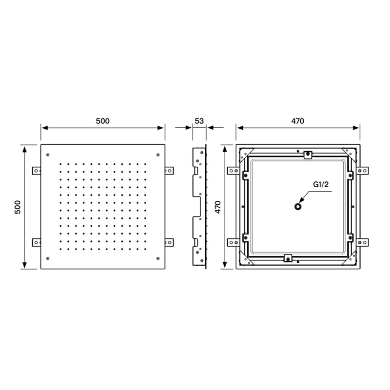 Tapwell ZSOF095 taksil 50x50 cm