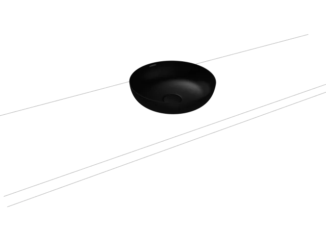 Hovedbilde Kaldewei MIENA Mod 3181 Toppmontert Servant, 38x38 cm, Black Matt ...