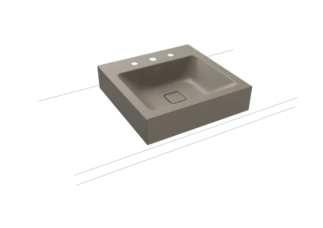 Hovedbilde Kaldewei CONO Mod 3077 Toppmontert Servant, 50x50 cm, Warm Grey 60, 3 ...