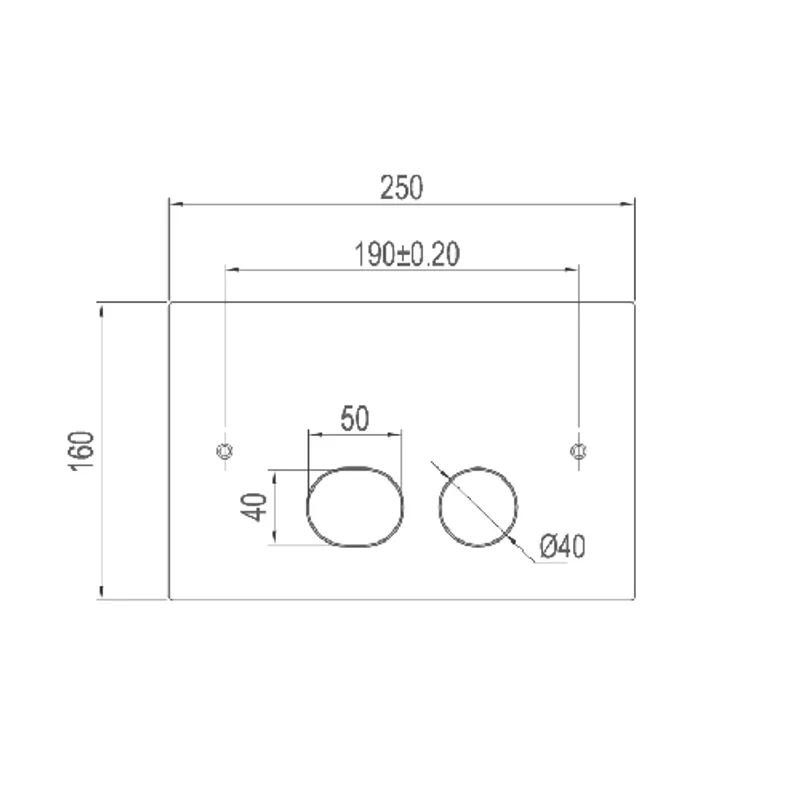 INR Steel Style betjeningsplate