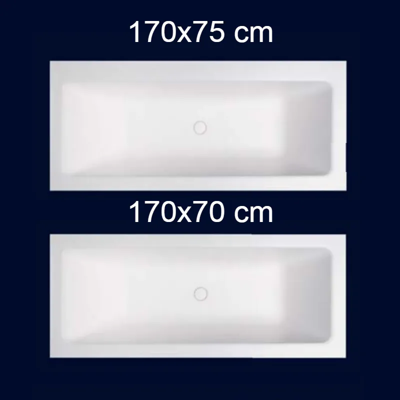 Balteco Plano Badekar 170x70/75 cm