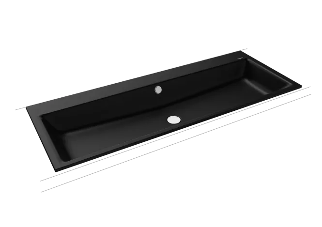 Hovedbilde Kaldewei PURO Mod 3169 Nedfelt Servant, 120x46 cm, Black Matt 100, 0 ...