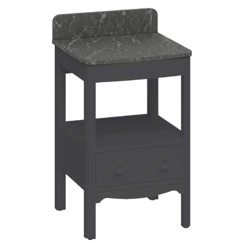 Burlington Guild Servantskap 52 cm med Marquina Benkeplate