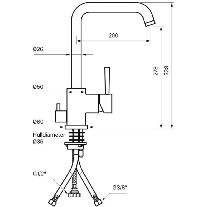 Tapwell EVO984 kjøkkenbatteri
