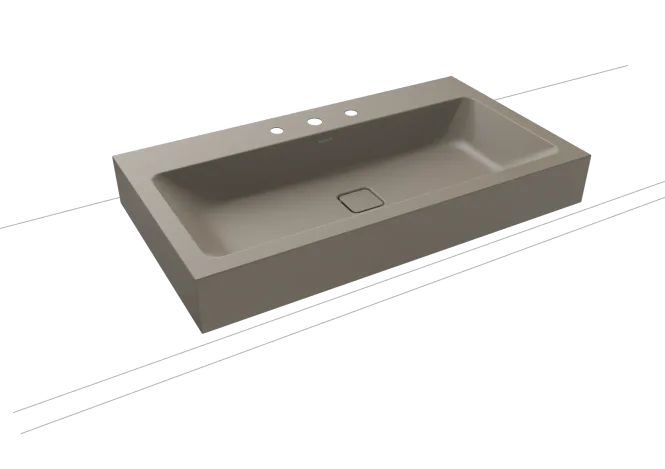 Hovedbilde Kaldewei CONO Mod 3086 Toppmontert Servant, 90x50 cm, Warm Grey 60, 3 ...