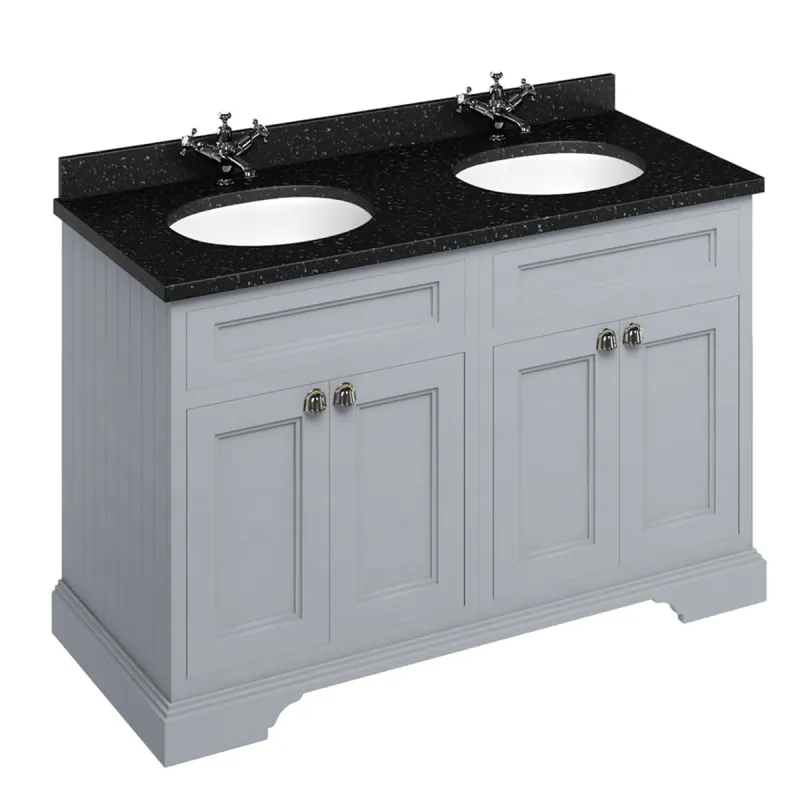 Burlington servantskap 130x55cm med benkeplate/underlimt servant