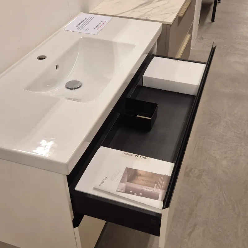 OUTLET: INR Viskan Grip 100 cm Baderomsmøbel Hvit - Utstilling