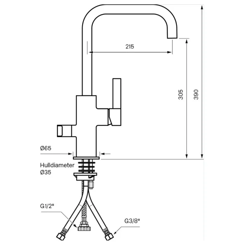 Tapwell ARM984 kjøkkenbatteri