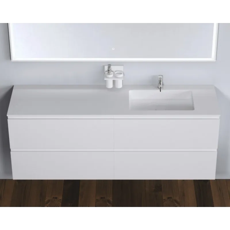Copenhagen Bath Malmö 160 cm servantskap - med høyre servant