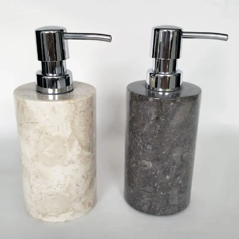 Eco Deco Design Marmor Såpedispenser – Sylinder