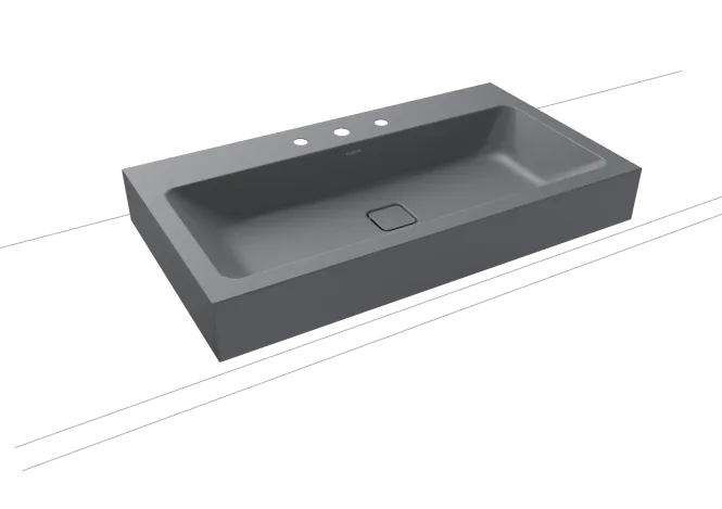 Hovedbilde Kaldewei CONO Mod 3086 Toppmontert Servant, 90x50 cm, Cool Grey 70, 3 ...
