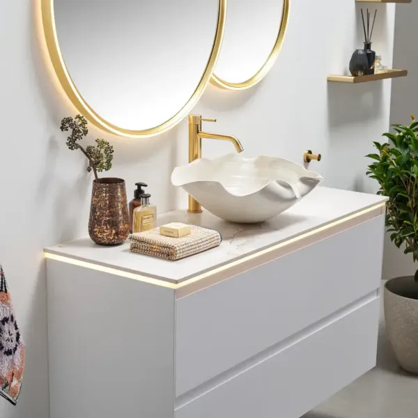 Hovedbilde Scala Bad Brindisi DUE Speil 120-180 cm med belysning