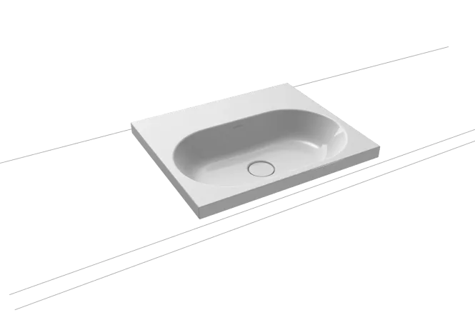 Hovedbilde Kaldewei CENTRO Mod 3055 Toppmontert Servant, 60x50 cm, Manhattan, 0 ...