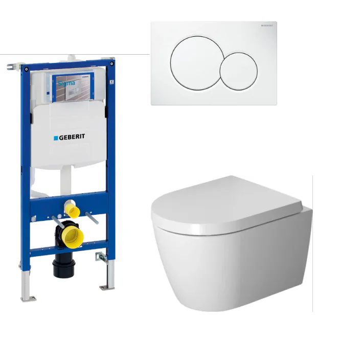 Hovedbilde Toalettpakke Me By Starck 48 cm, Geberit Sigma 112 og Sigma 01