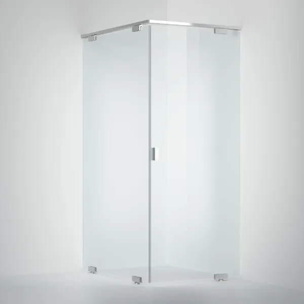 Hovedbilde OUTLET: INR EPIC 13 Dusjhjørne 90x90 cm - Slagdør med fastfelt, ...