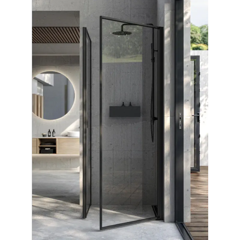 INR Edge 12 Dusjhjørne – Onyx – 90x90 cm