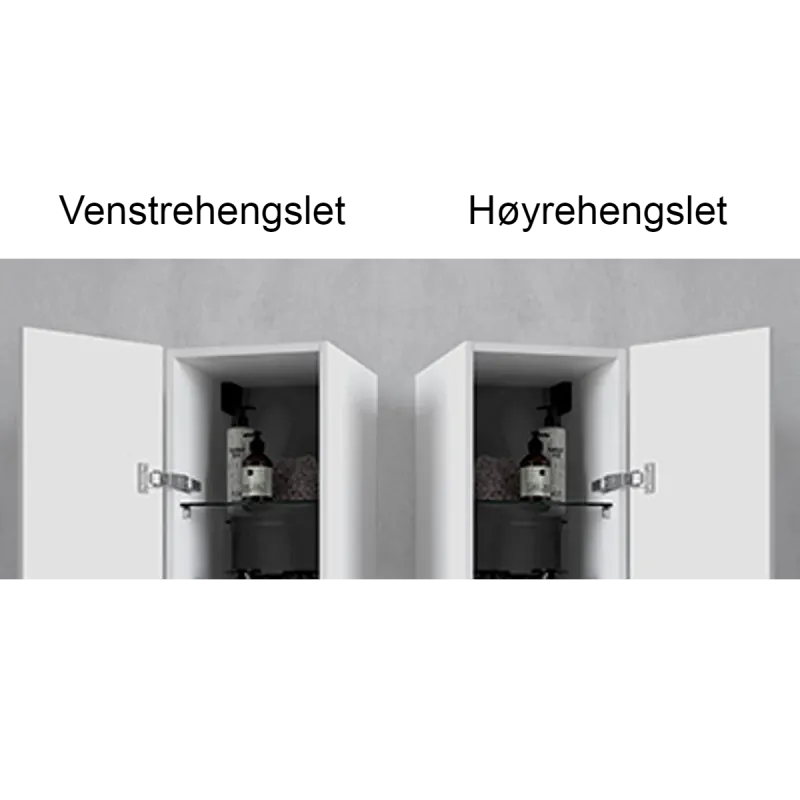 INR Air Wood 40x160 cm høyskap med hyller