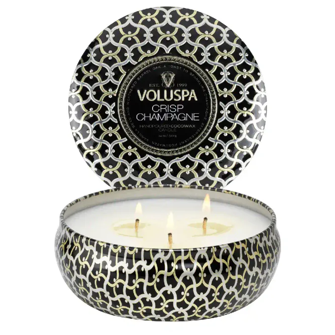 Hovedbilde Voluspa Maison Noir 3-Wick Tin Duftlys - Crisp Champagne