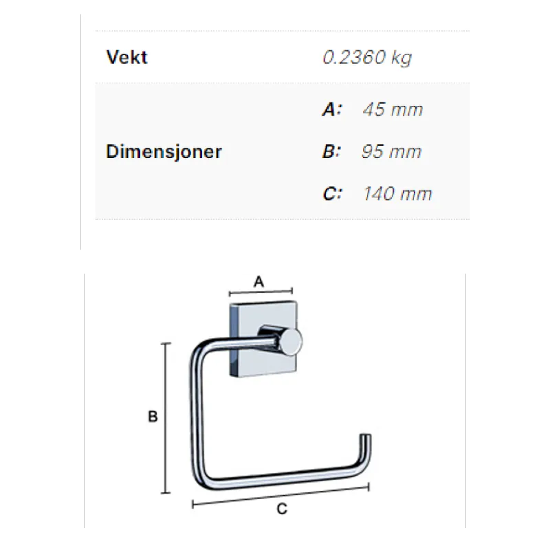 Smedbo House toalettpapirholder