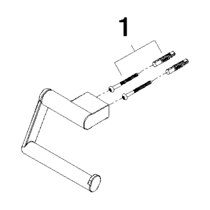 Dornbracht Edition Pro Toalettpapirholder - Krom