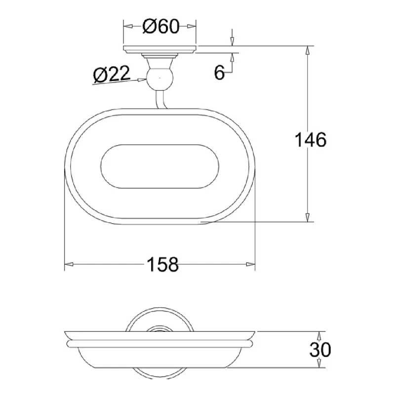 Burlington såpekopp med holder