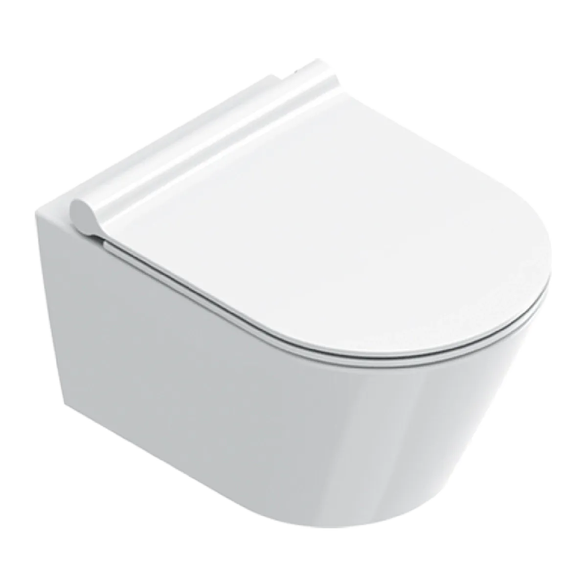 Catalano Zero Vegghengt Toalett Silentech 50 cm  - Hvit