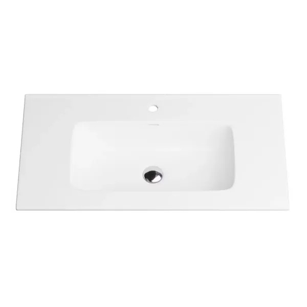 Hovedbilde FossBad Aqua Enkel Møbelservant 61-121 cm - Porselen