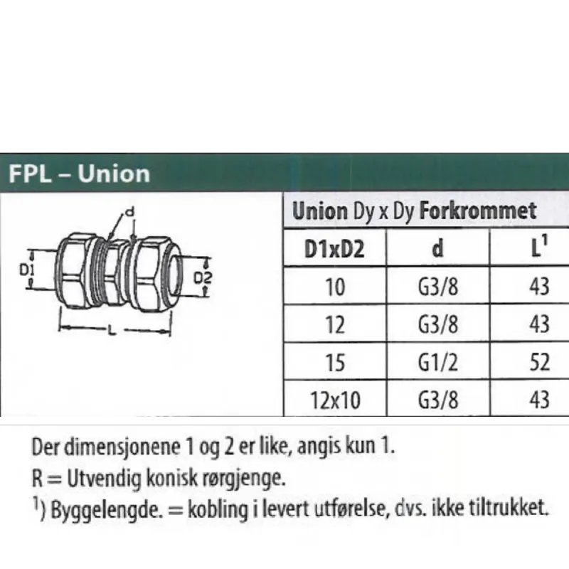 Heidenreich Skjøteunion FPL