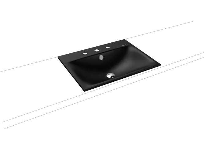 Hovedbilde Kaldewei SILENIO Nedfelt Servant Mod 3037 60x46 cm, Black Matt 100, 3 ...