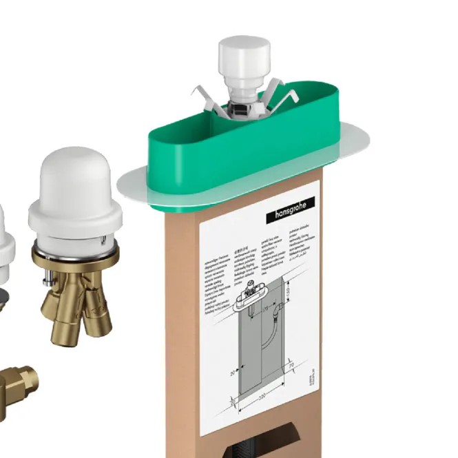 Hovedbilde Hansgrohe Innbyggingsdel til 3-hulls 1-greps badekarbatteri