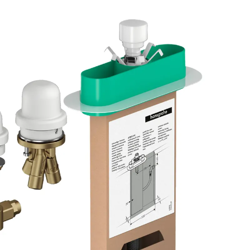 Hansgrohe Innbyggingsdel til 3-hulls 1-greps badekarbatteri