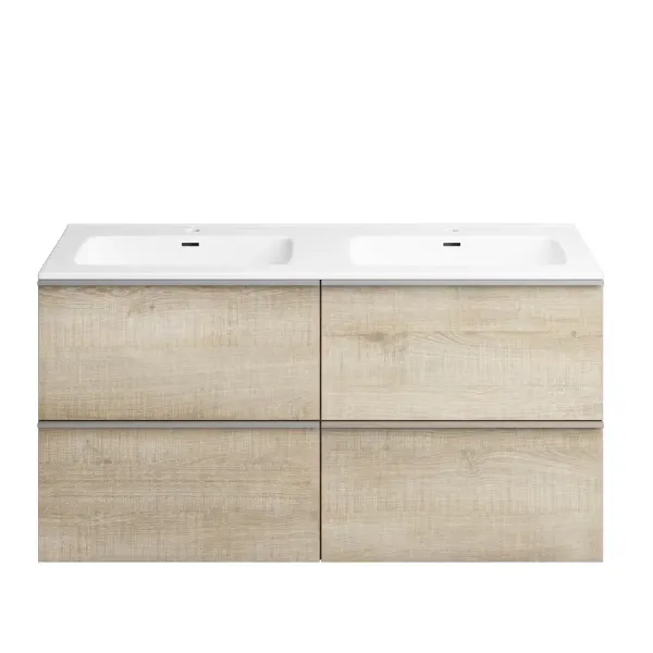 Hovedbilde FossBad Aqua Dobbel Møbelservant 121 cm - Porselen