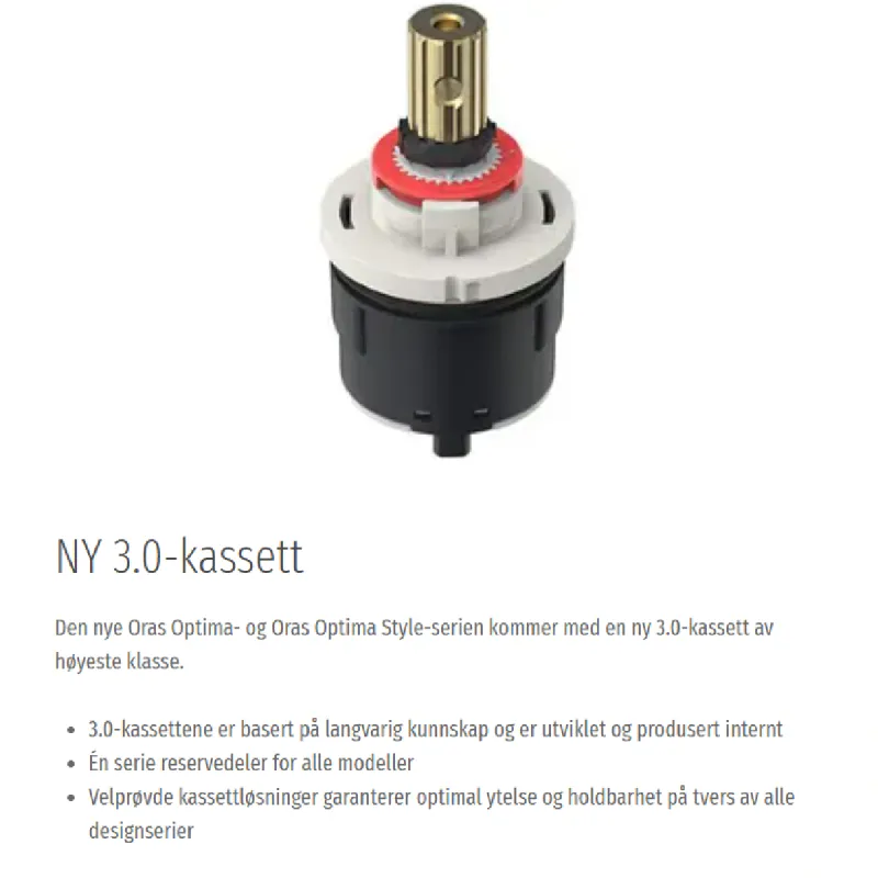 Oras Optima Style Servantbatteri Høy