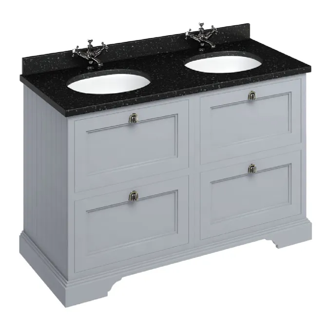 Hovedbilde Burlington servantskap 130x55cm med benkeplate/underlimt servant