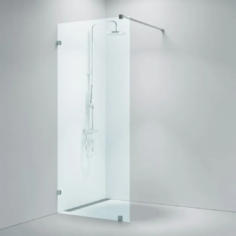 OUTLET: Strømberg Lucca 200 Skjermvegg 70 cm Grått glass/Børstet