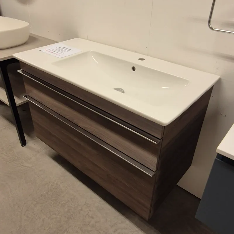 OUTLET: Villeroy & Boch Venticello 100 cm Baderomsmøbel Oak - Utstilling