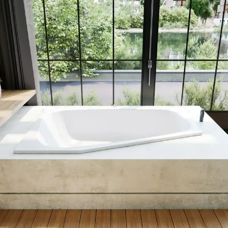 Kaldewei PLAZA DUO HØYRE Mod 190 Innebygd Badekar 180x120 cm