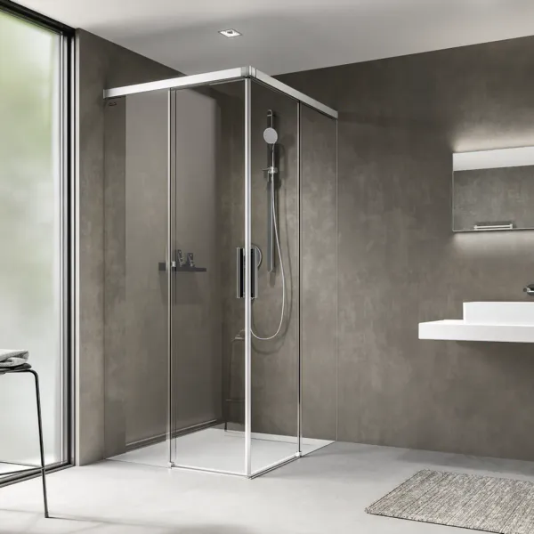 Hovedbilde OUTLET: Duscholux Bella Vita 3 Plus Skyvedør 90x90 cm