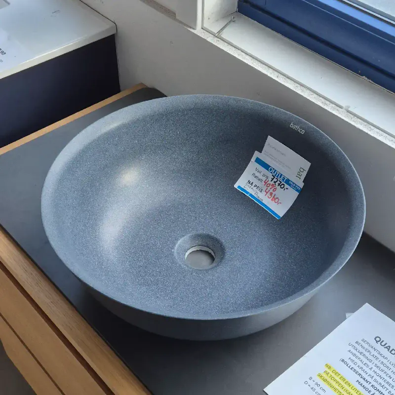 OUTLET: Quadro Bad Oslo 90 cm Baderomsmøbel Lys Eik - Utstilling