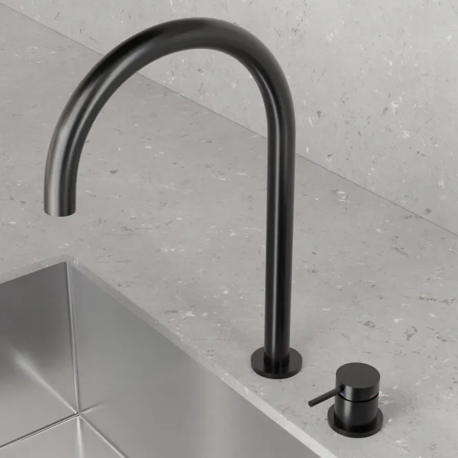 Hovedbilde Scandtap Steel Harmonized K2 2-hulls Kjøkkenbatteri