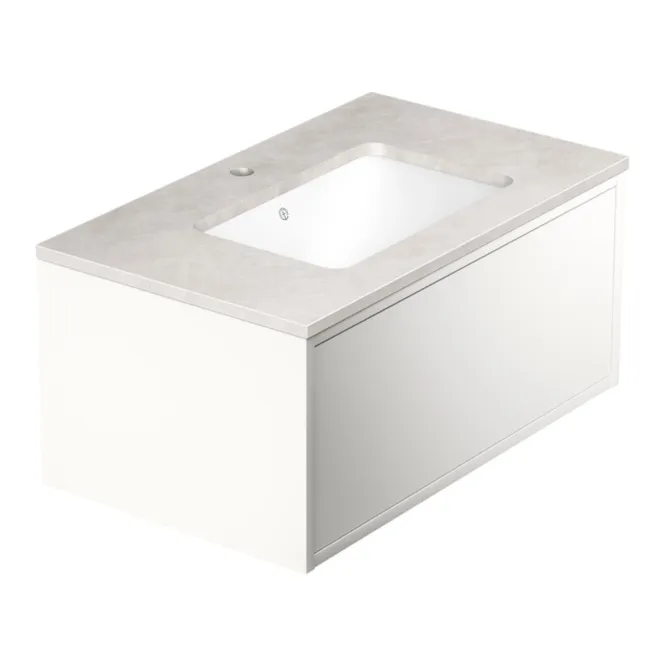 Hovedbilde Gustavsberg Ducentic Servantskap 80 cm med Polar Grey Benkeplate og ...