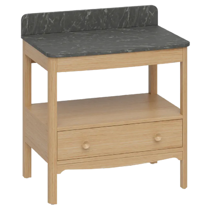 Hovedbilde Burlington Guild Servantskap 81 cm med Marquina Benkeplate