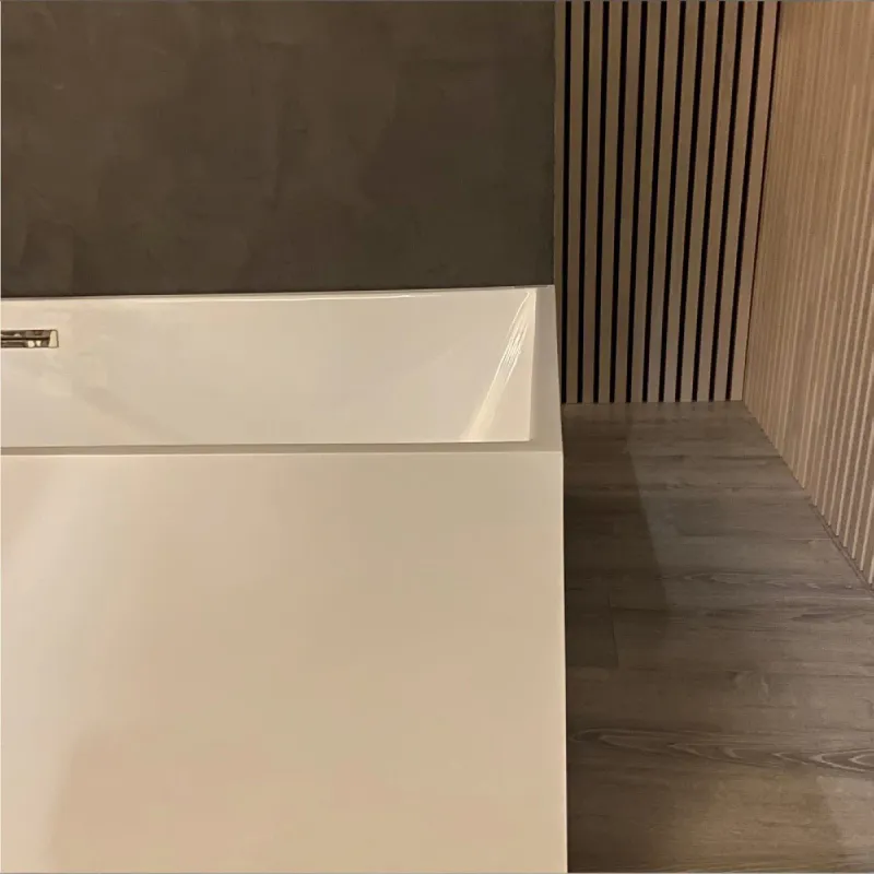 Sanipro Bali Back-To-Wall Badekar 180x73 cm